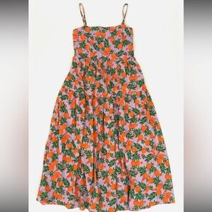 J.Crew Factory Women's Strappy Midi Dress In Oranges Size 2